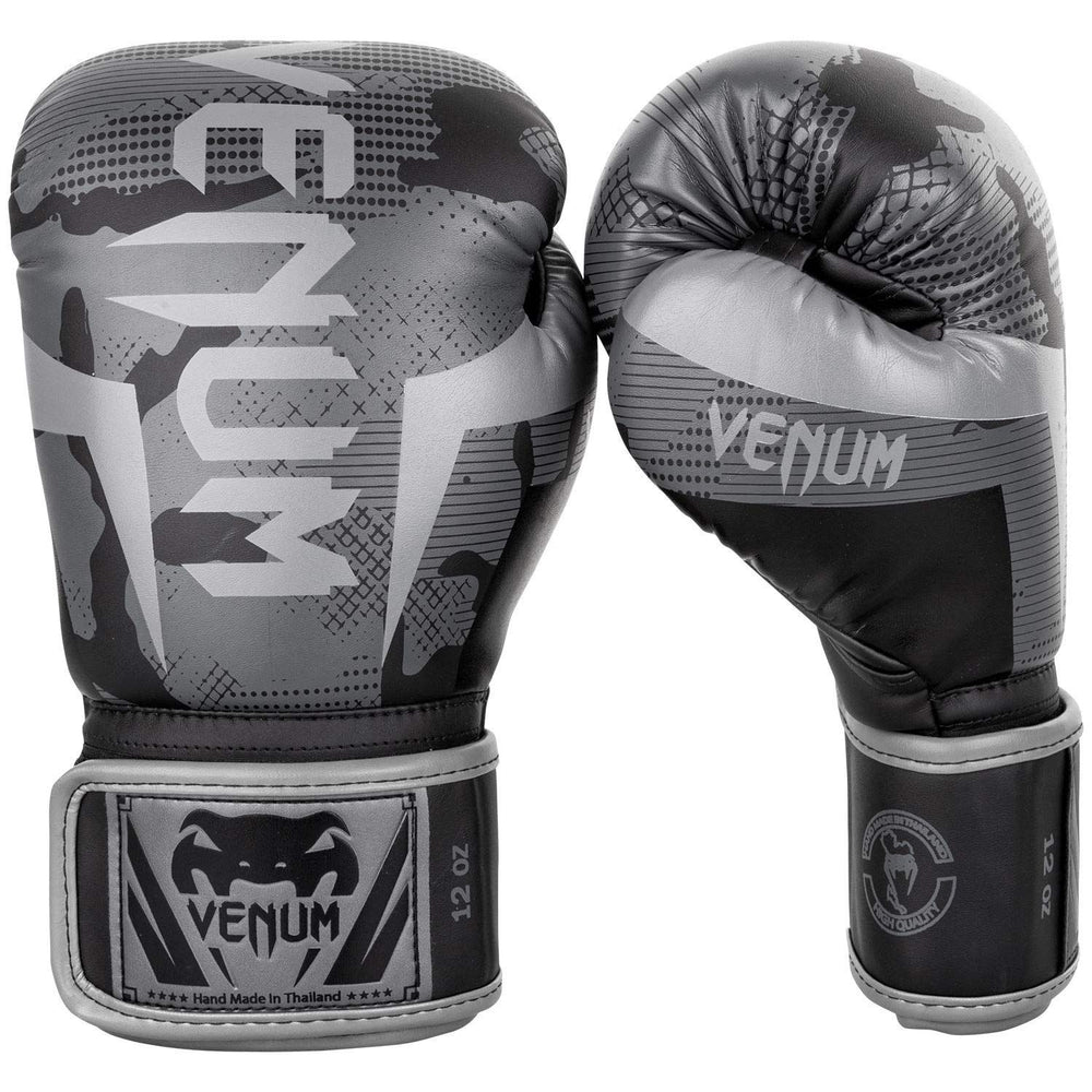 Venum Elite Boxing Gloves | Premium Synthetic Leather | Triple-Density Foam | Anatomical Grip | Hook & Loop Closure | Training/Sparring (10oz-18oz) - Best Price online Prokicksports.com