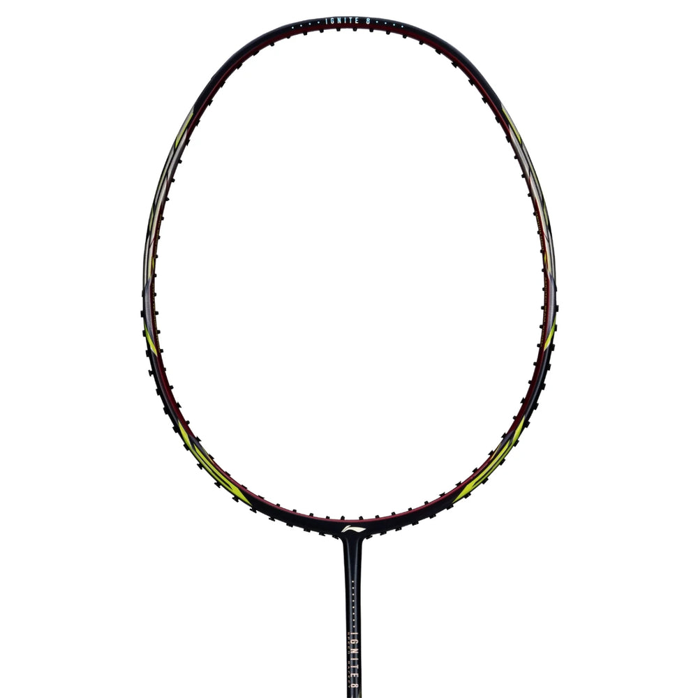 Li-Ning Ignite 8 Unstrung Badminton Racquet 5U6 | Head-Heavy Carbon Fibre Frame with AeroTec Beam & TB Nano Technology for Attacking Play - Best Price online Prokicksports.com