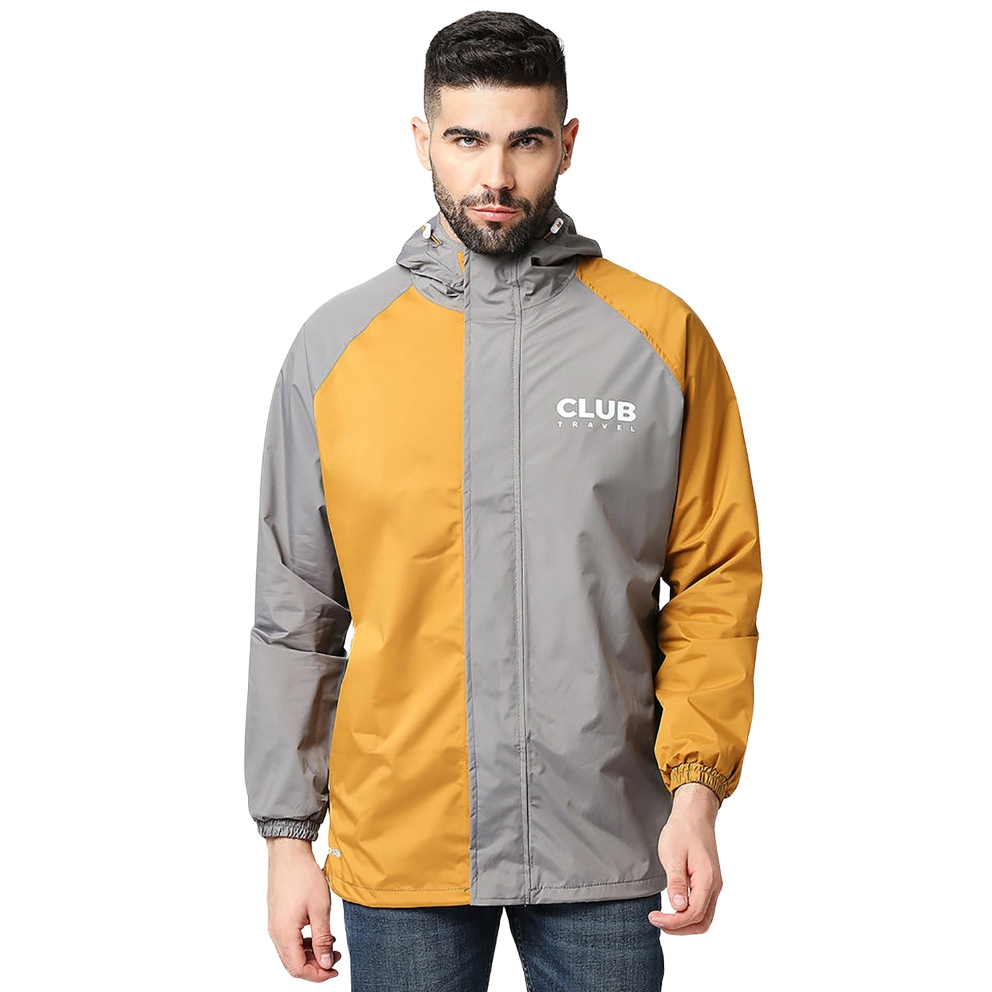 Zeel Outdoor Essential Men’s Waterproof Rain Jacket MJ106 – Lightweight, Hooded Windcheater for Monsoon, Travel, Trekking, Hiking, Camping - Best Price online Prokicksports.com
