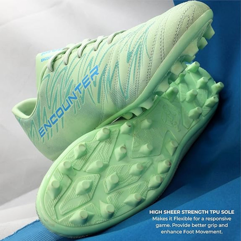 NIVIA Encounter MG 11 Football Shoes | Lightweight Multi-Ground Football Studs with TPU Outsole & Synthetic Leather Upper - Best Price online Prokicksports.com
