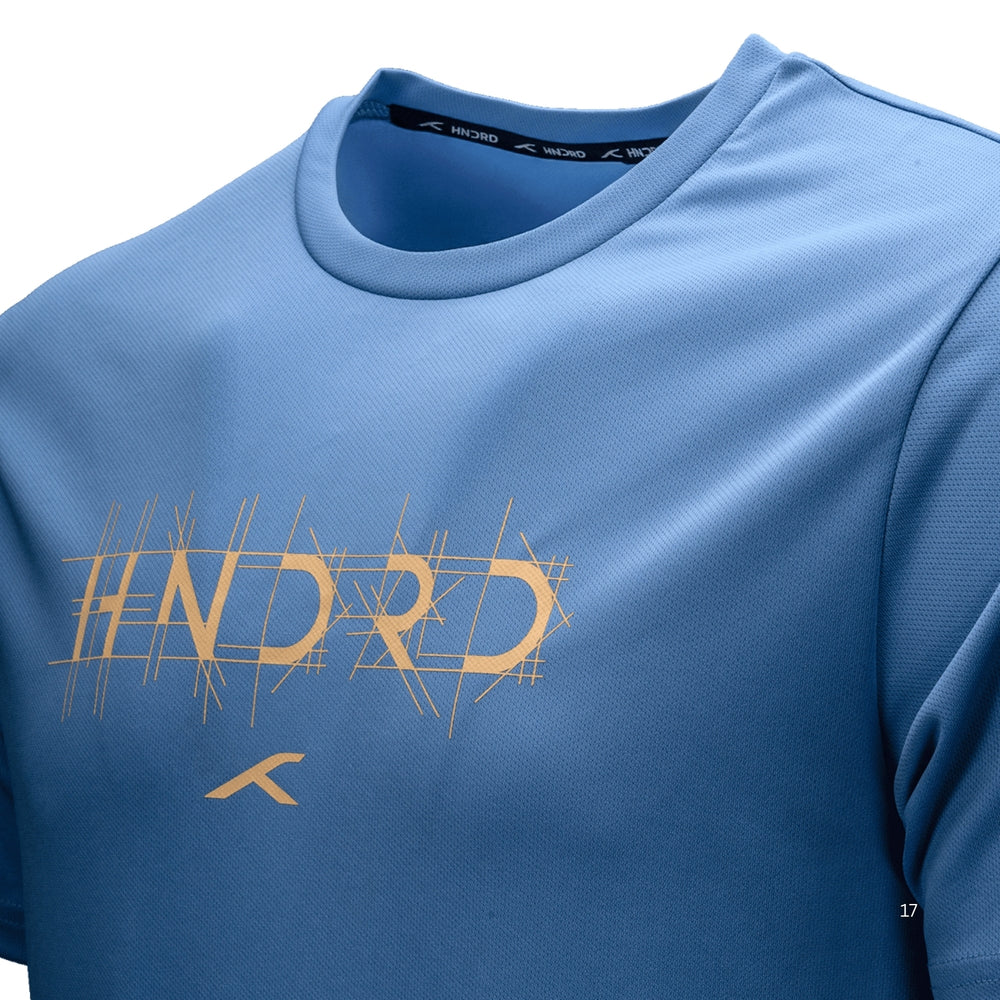 Hundred HBTS-5M333 Men’s Badminton T-Shirt | Quick Dry Round Neck Sports Tee for Training & Matches | Lightweight Performance Wear - Best Price online Prokicksports.com