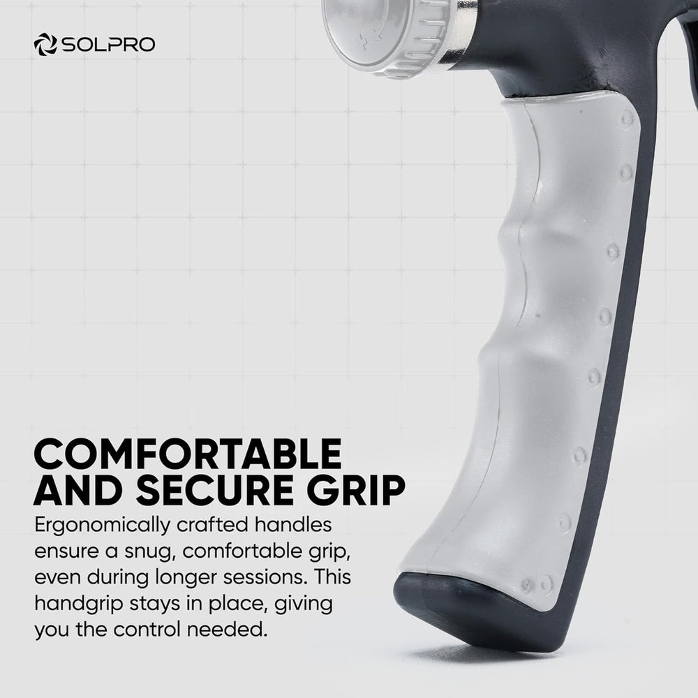 Solpro SHG-046 Velgrip Adjustable Hand Grip Strengthener – 5-60kg Resistance, Mechanical Counter, Forearm & Finger Exerciser for Men & Women, Home & Gym Use - Best Price online Prokicksports.com