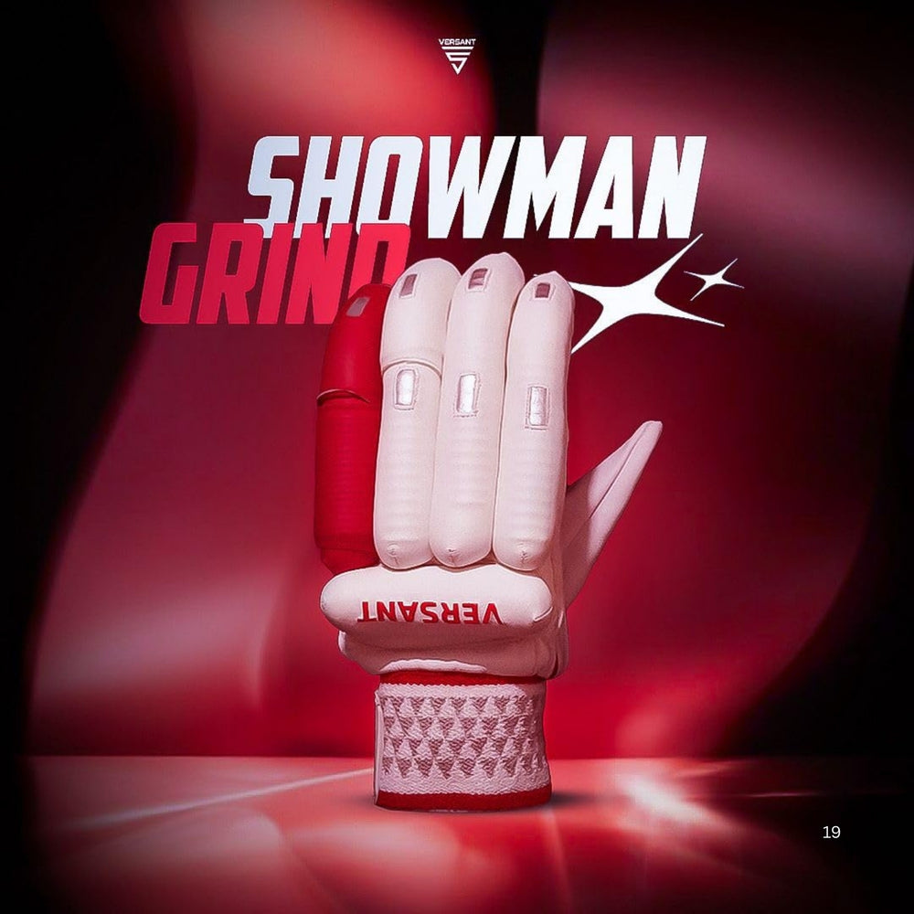 Versant Showman Grind Left Hand Batting Gloves (Shubman Gill Series Budget Protection, Sausage Finger Design) - Best Price online Prokicksports.com
