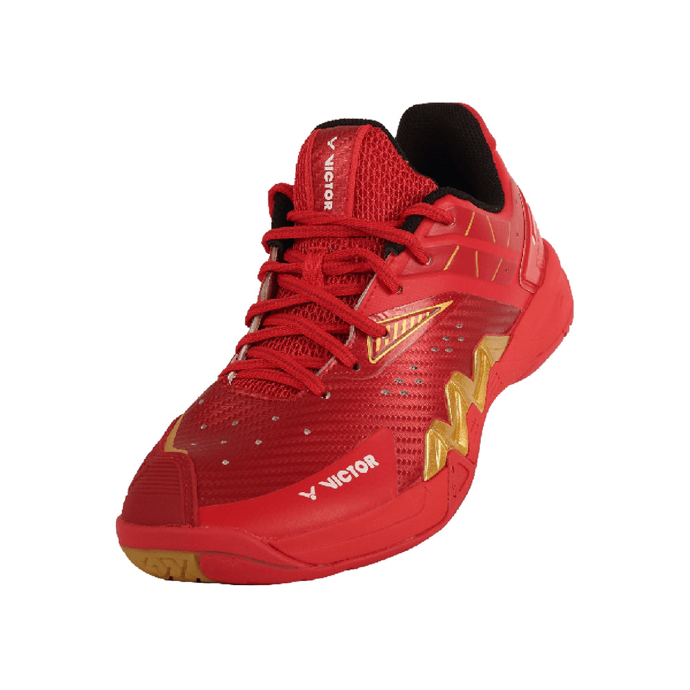 Victor P8500II-D Badminton Shoes – Racing Red, Shock Absorbing, Anti-Slip, Cushioning Sports Shoes for Men, Lightweight & Durable for Indoor Courts - Best Price online Prokicksports.com