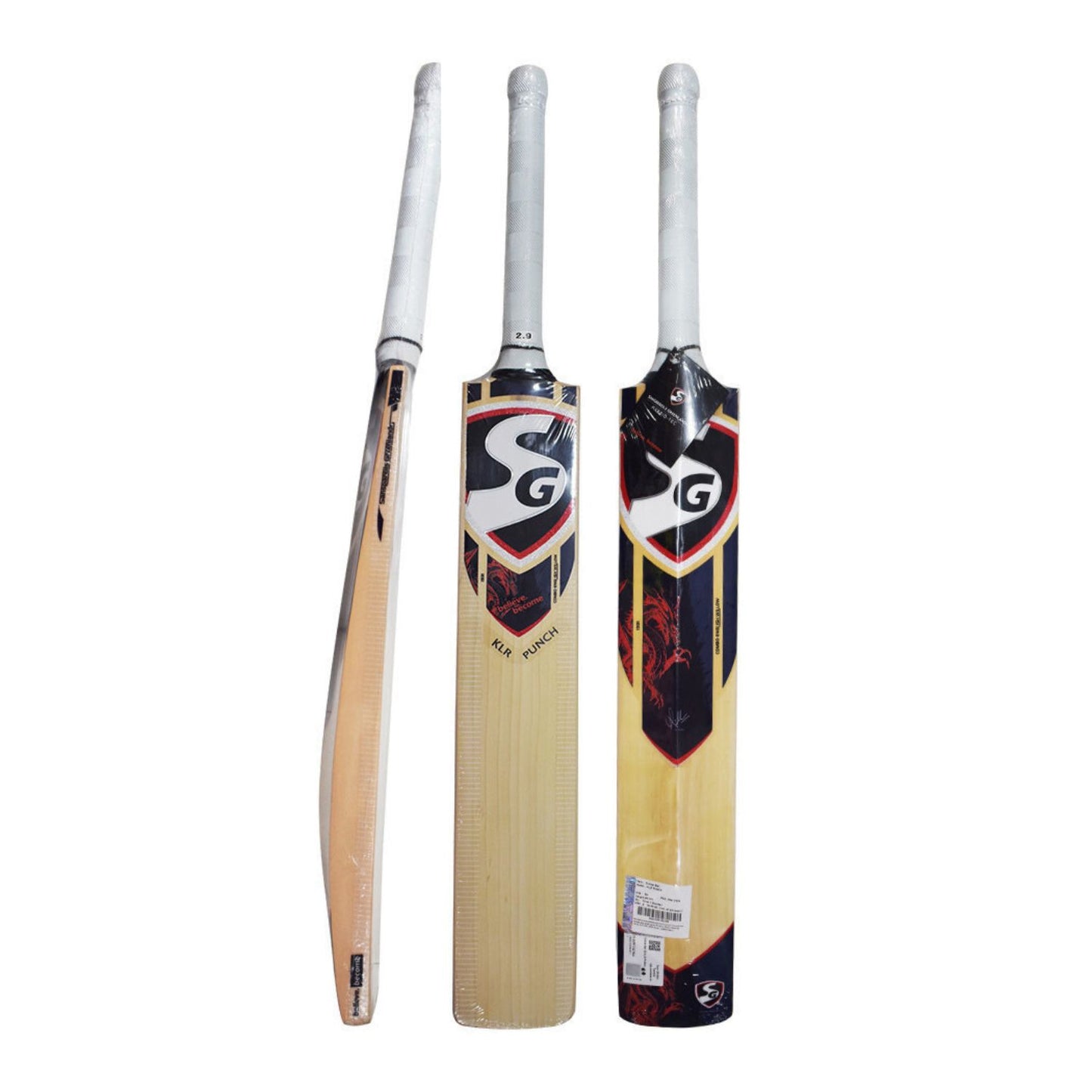 SG KLR Punch Combo English Willow Cricket Bat | Power Bow Profile | Pro Comfort Grip | Ideal for Club & League Players - Best Price online Prokicksports.com
