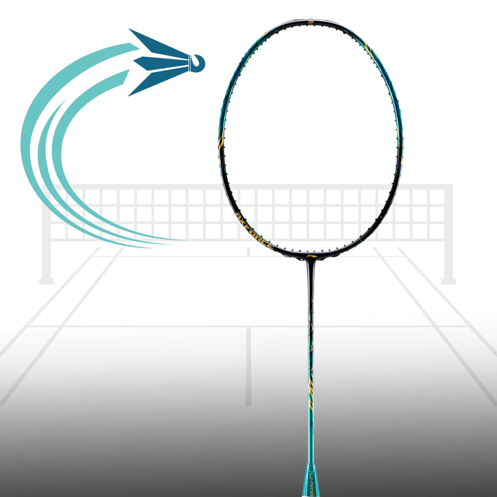 Li-Ning AXForce 100 Unstrung Badminton Racquet – Lightweight, Medium Flex Shaft, Even Balance, Graphite Frame, Isometric Head | For Professional Attacking Players - Best Price online Prokicksports.com