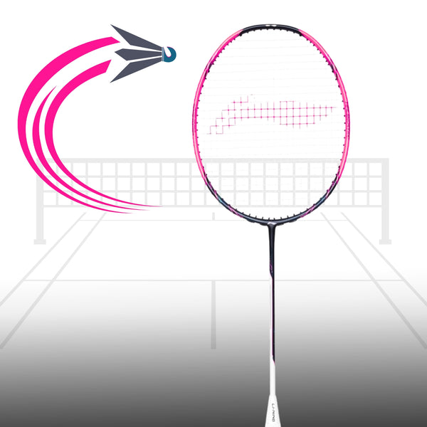 Li-Ning Halbertec Motor Pro Unstrung Badminton Racquet | Even Balance Carbon Fibre Frame with Dynamic Optimum Frame & HDF Shock Absorption