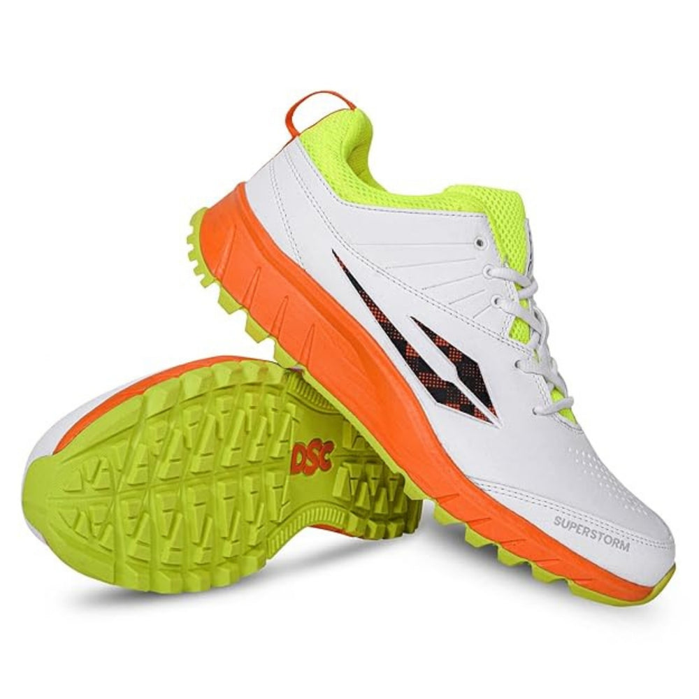 DSC Superstorm Cricket Shoes with Rubber Studs – Lightweight Durable Cricket Footwear for All Surfaces with Enhanced Grip, Comfort, and Performance - Best Price online Prokicksports.com