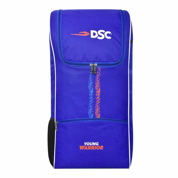 DSC Young Warrior Cricket Kit Bag – Royal Blue, Lightweight Junior Cricket Gear Bag with Spacious Storage & Durable Design