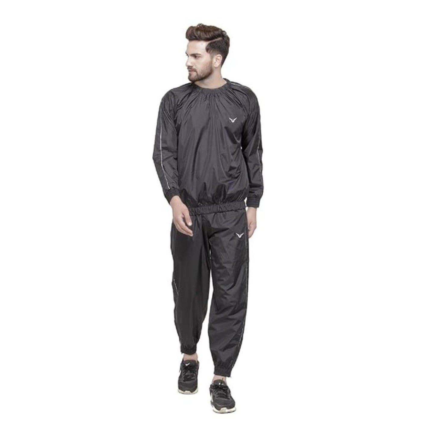Invincible Men's Pro Sauna Suit Set | Full-Zip Jacket | Weight Loss & Sweat Enhancement | 100% Nylon - Best Price online Prokicksports.com