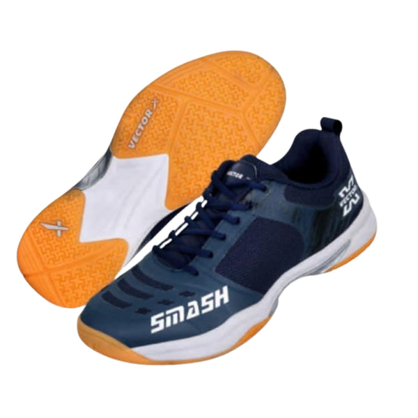 Vector X Smash Badminton Shoes – Lightweight Indoor Court Shoes for Men | Non-Marking Sole | Breathable Design | Comfort, Grip & Durability