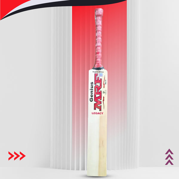 MRF Genius Legacy English Willow Cricket Bat | Premium Grade English Willow with Thick Edges & Professional Stroke Play
