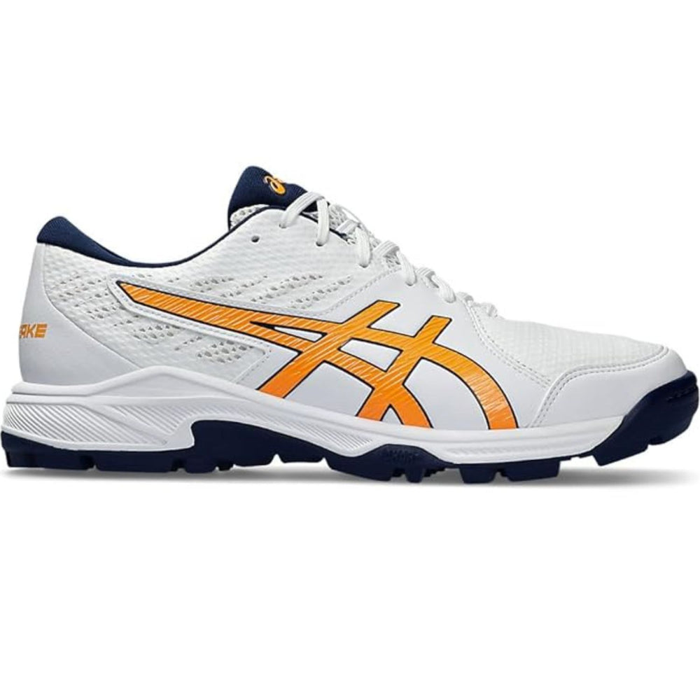 ASICS Gel-Peake 2 Cricket Shoes (Men) | Rubber Outsole | Breathable Mesh | Rearfoot GEL Cushioning | White/Atlantis Blue - Best Price online Prokicksports.com