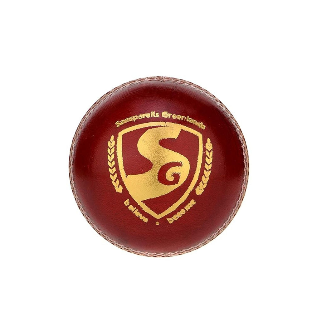 SG Shield 20 Cricket Leather Ball, Red – Pack of 6, Senior 5½ oz, Alum‑Tanned Waterproof 2‑Piece Club & School Match Balls - Best Price online Prokicksports.com