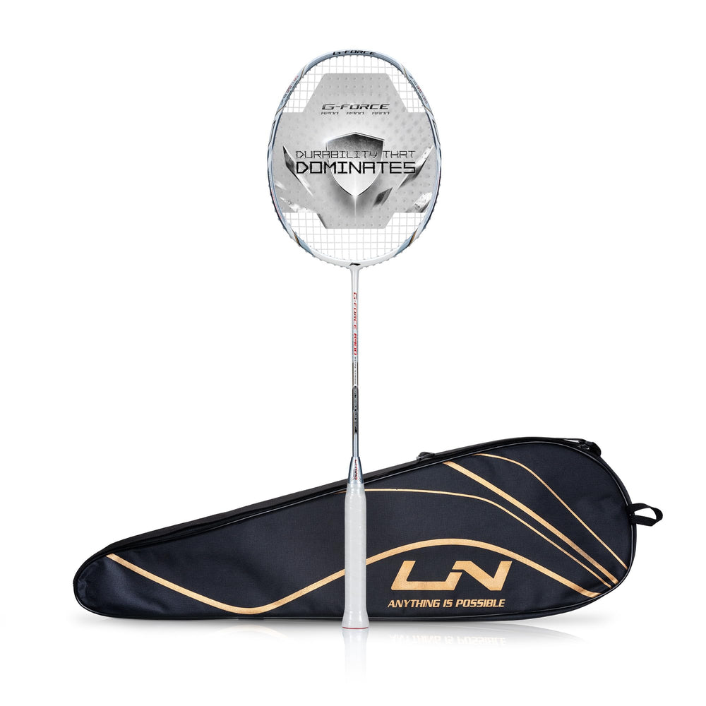 Li-ning G-Force 8900 Extra Strong Strung Badminton Racquet with Full Cover | 3U | BWF Approved Training & Match Racquet - Best Price online Prokicksports.com