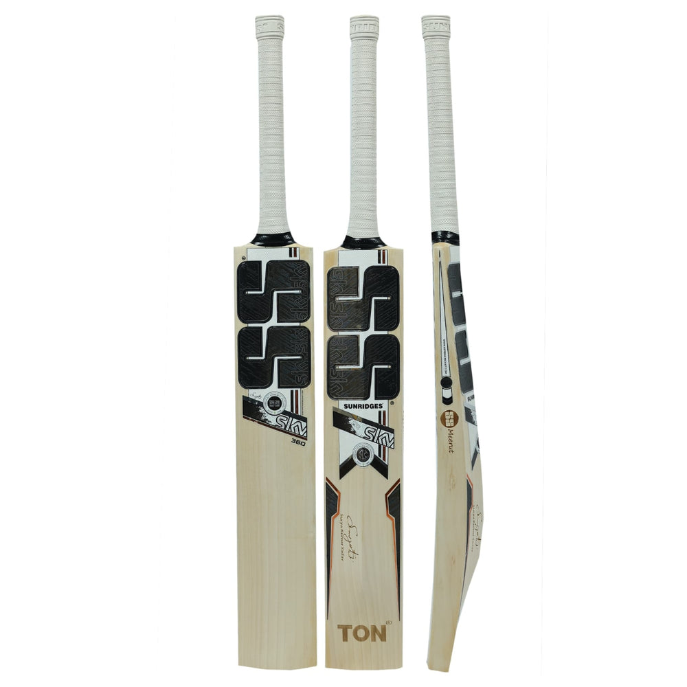SS Sky 360 Attack English Willow Cricket Bat SH | Explosive Power with Thick Edges & Large Sweet Spot | Professional Performance Bat - Best Price online Prokicksports.com