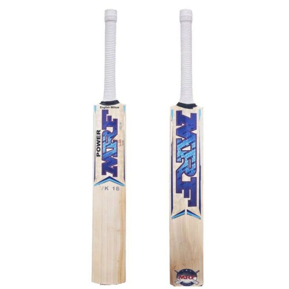 MRF Power VK 18 English Willow Cricket Bat – Short Handle, Professional Grade for Powerful Shot Making - Best Price online Prokicksports.com