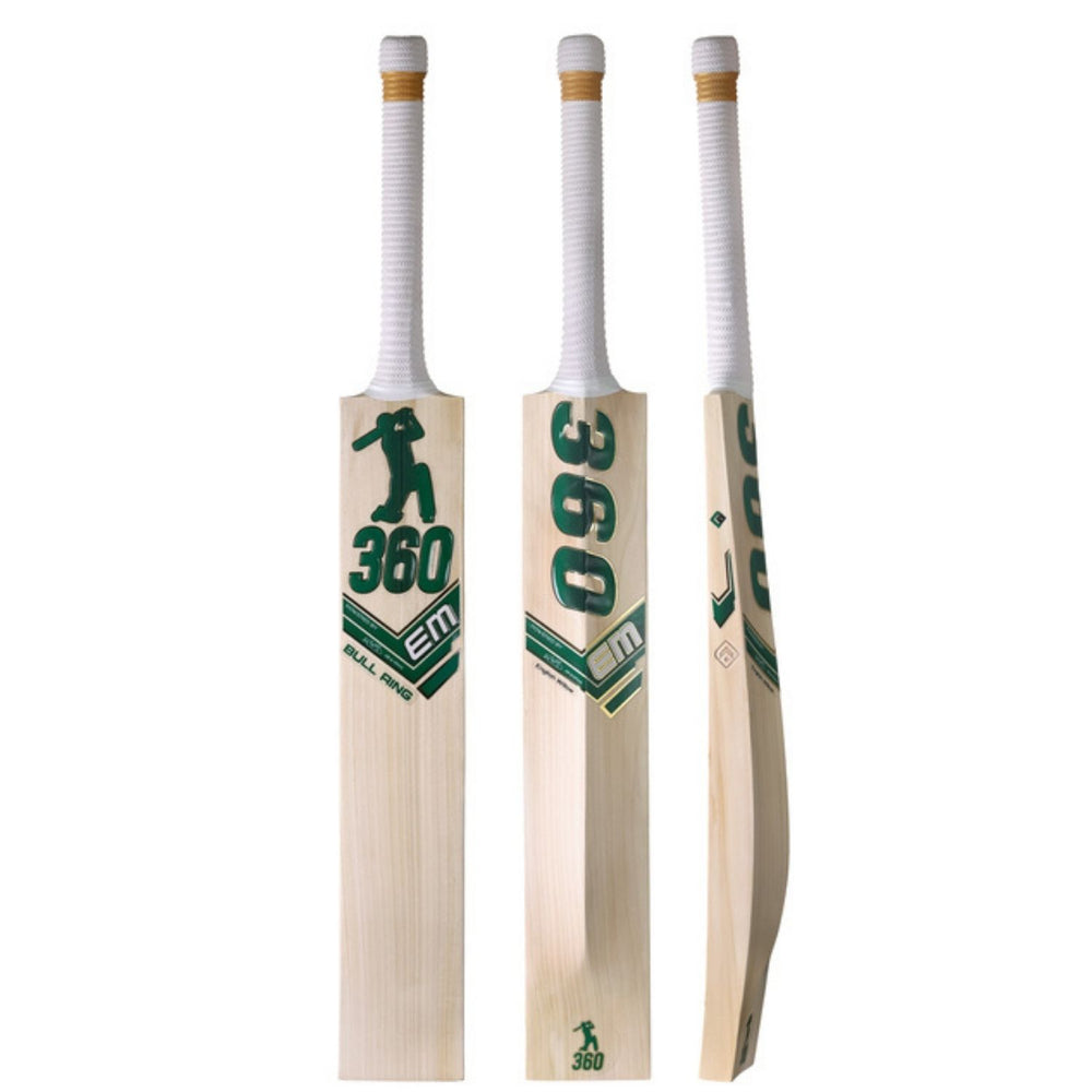 EM 360 Bull Ring Kashmir Willow Cricket Bat – AB de Villiers 360 Bull Ring Power Bat, Kashmir Willow for Leather & Hard Tennis Ball - Best Price online Prokicksports.com