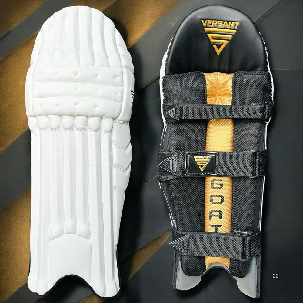Versant GOAT Right Hand Batting Legguards – Adult (7-Grade Cane VRS Fibre Protection with ShockTEC Foam) - Best Price online Prokicksports.com