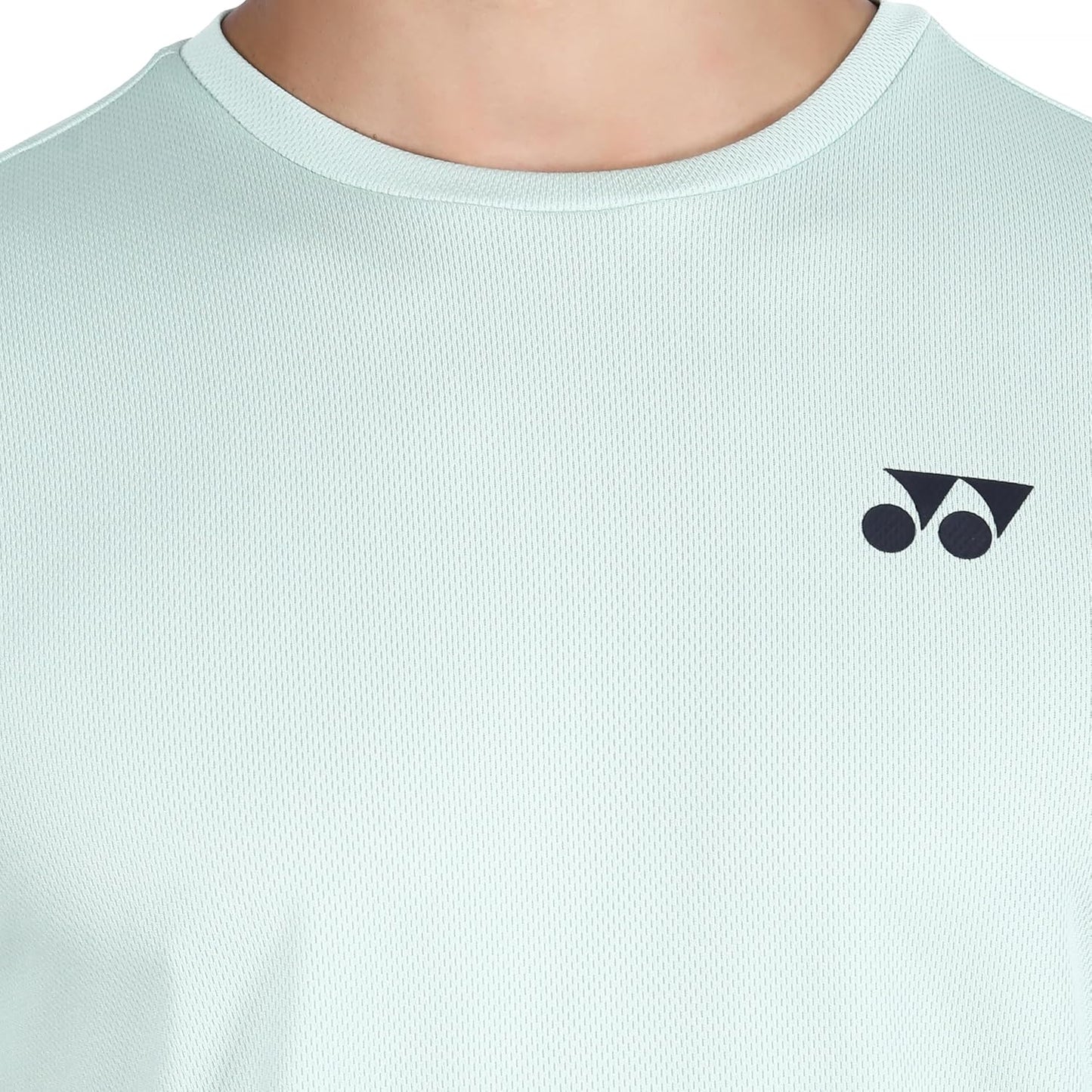Yonex 2620 Easy3 Men’s Round Neck T‑Shirt – Tru‑Dry Quick‑Dry Polyester Bird‑Eye Mesh 130 GSM Lightweight Breathable Tee for Badminton and Tennis - Best Price online Prokicksports.com