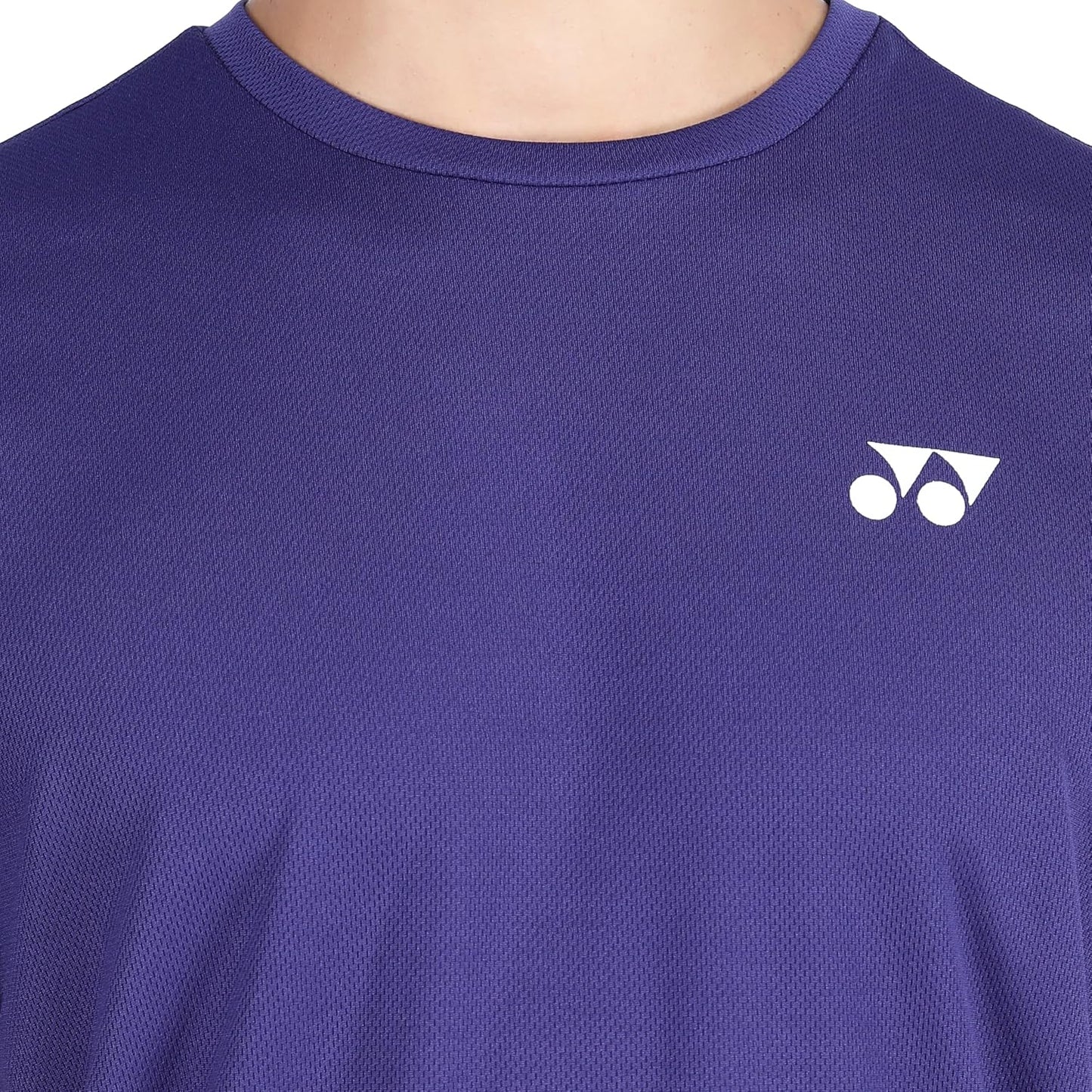 Yonex 2620 Easy3 Men’s Round Neck T‑Shirt – Tru‑Dry Quick‑Dry Polyester Bird‑Eye Mesh 130 GSM Lightweight Breathable Tee for Badminton and Tennis - Best Price online Prokicksports.com