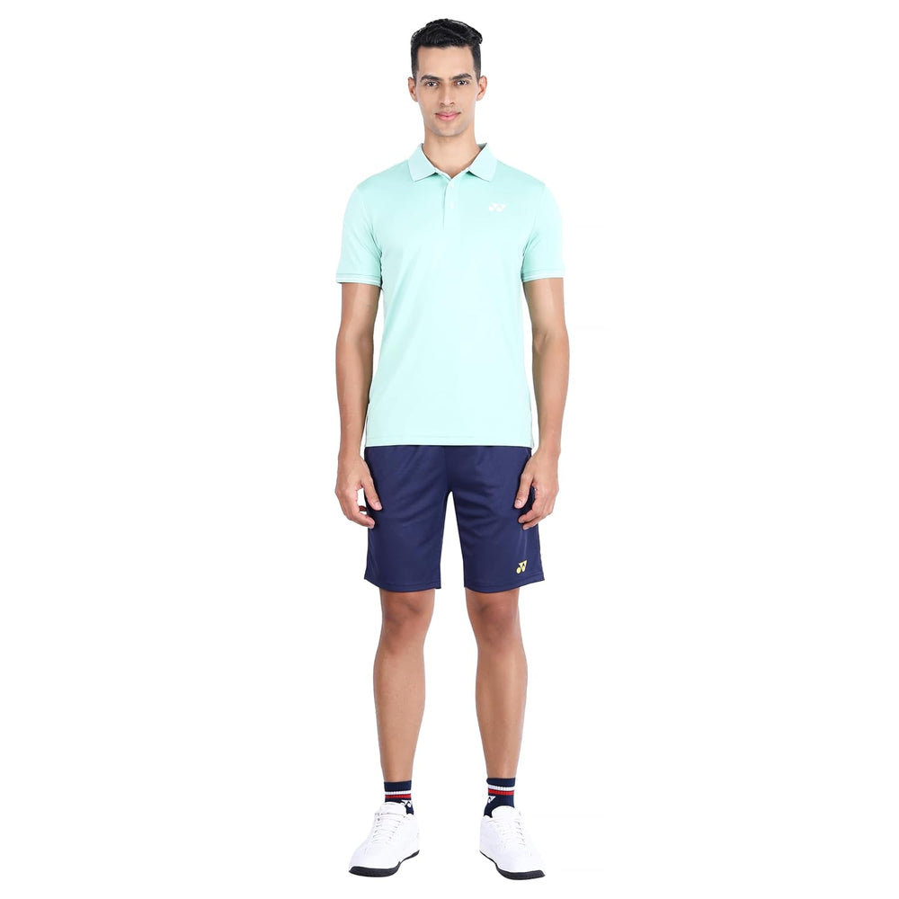 Yonex 2641B Easy3 Men’s Shorts – Tru‑Dry Quick‑Dry Polyester, Lightweight Breathable Mesh with Elastic Waistband, Drawcord, Dual Pockets for Racquet Sports - Best Price online Prokicksports.com