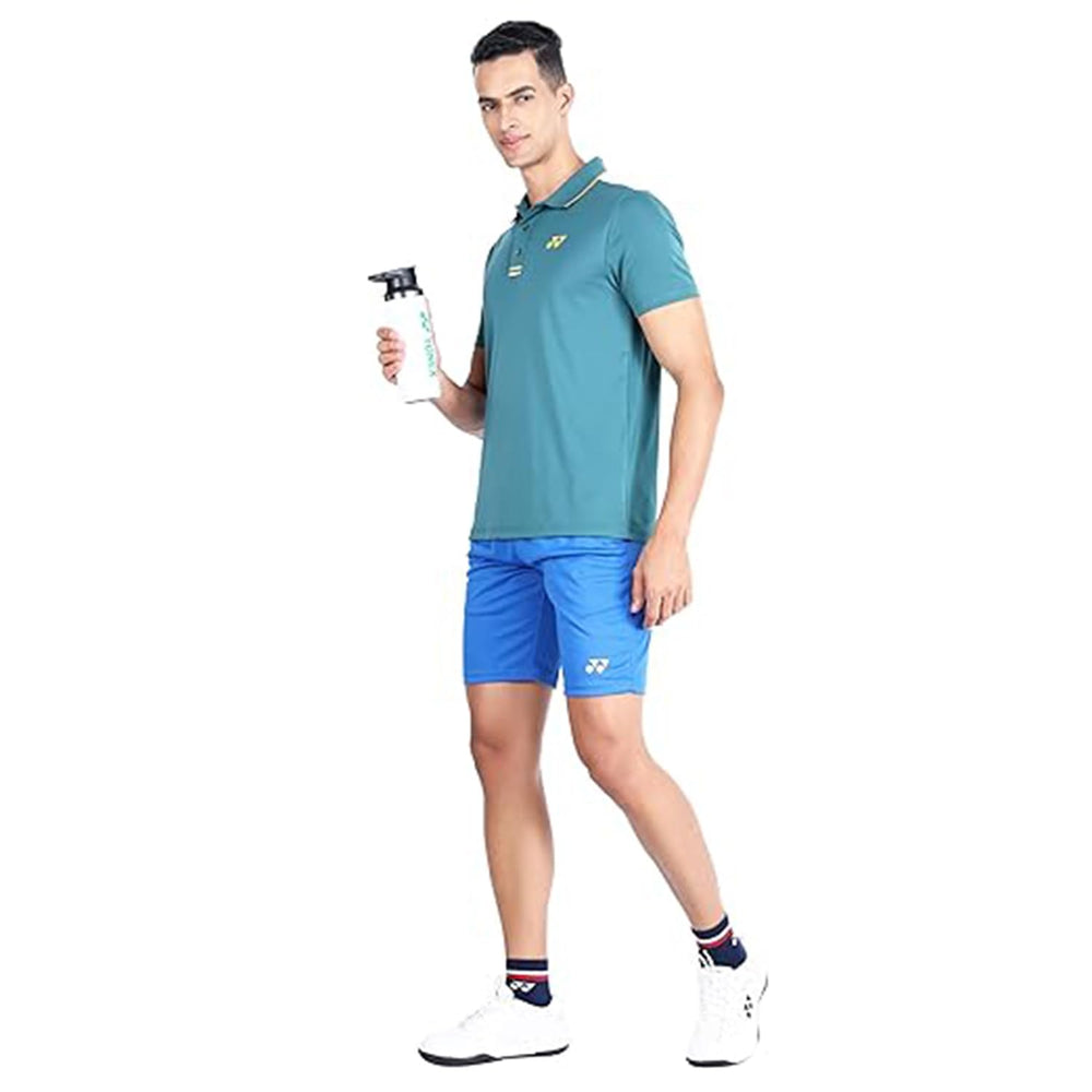 Yonex 2641B Easy3 Men’s Shorts – Tru‑Dry Quick‑Dry Polyester, Lightweight Breathable Mesh with Elastic Waistband, Drawcord, Dual Pockets for Racquet Sports - Best Price online Prokicksports.com