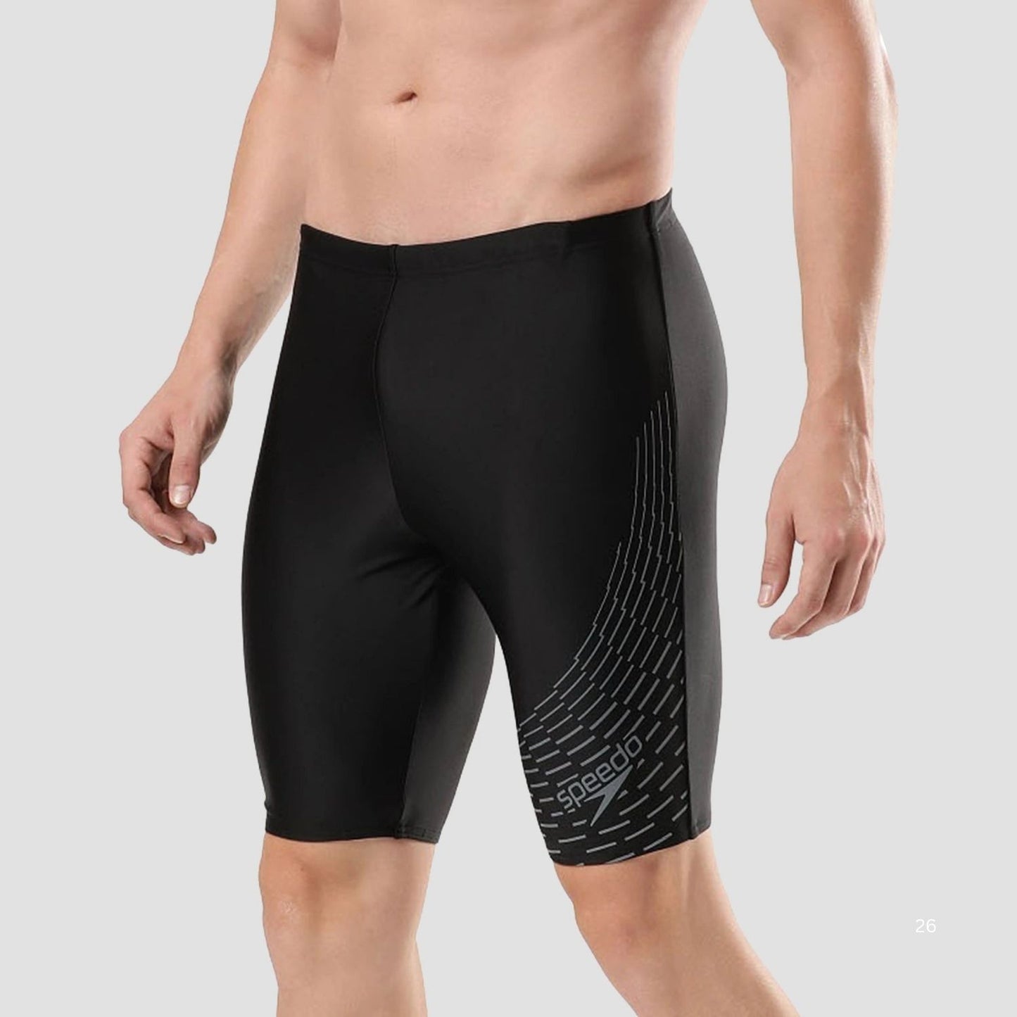 Speedo AM Medley Logo Jammer Men’s Swimwear – Performance Training Swim Jammer with Stretch Fabric, Quick Dry & Chlorine Resistant Design