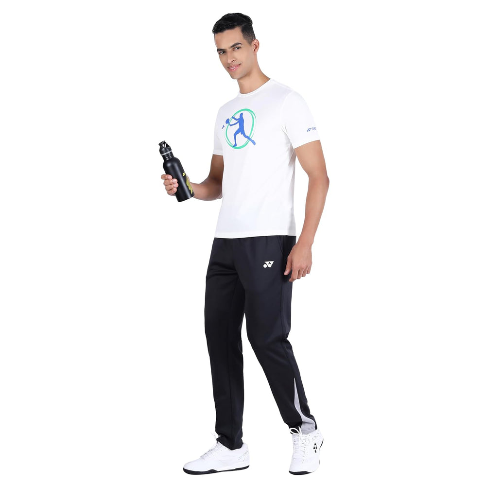 Yonex 2811 Easy3 Men’s Round Neck T‑Shirt – Tru‑Dry Quick‑Dry Polyester Bird‑Eye Mesh 130 GSM Lightweight & Breathable Performance Tee for Badminton - Best Price online Prokicksports.com