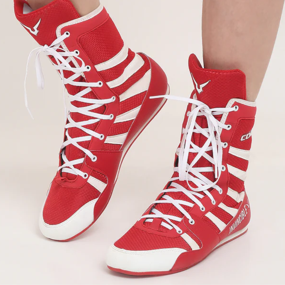 Invincible Cobra Boxing Shoes | Lightweight High-Top Design | Superior Grip & Ankle Support | Professional Boxing Footwear - Best Price online Prokicksports.com