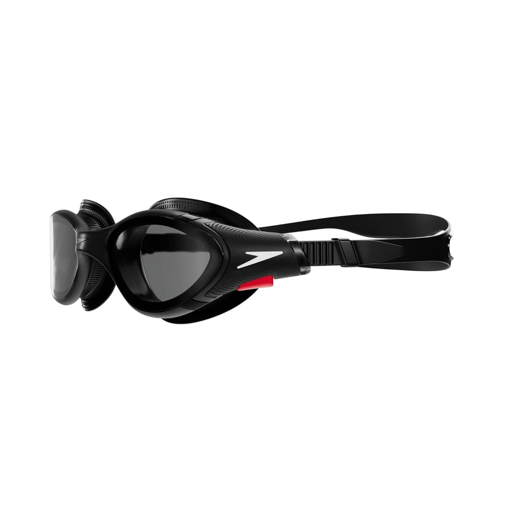 Speedo Biofuse 2.0 Swimming Goggles – Adult | Anti-Fog UV Protection Lenses with Biofuse Comfort Technology, Super Soft Seals & Push Button Adjustable Strap - Black/Smoke - Best Price online Prokicksports.com