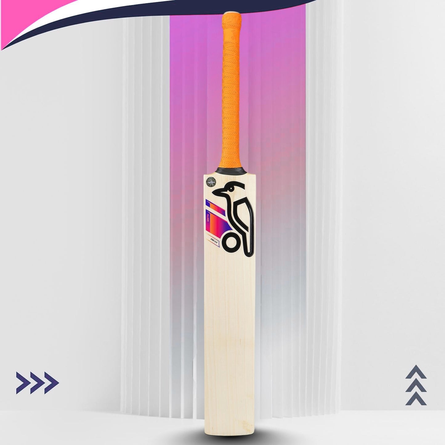 Kookaburra Aura Pro 4.0 English Willow Cricket Bat - Short Handle | Lightweight Power - Best Price online Prokicksports.com