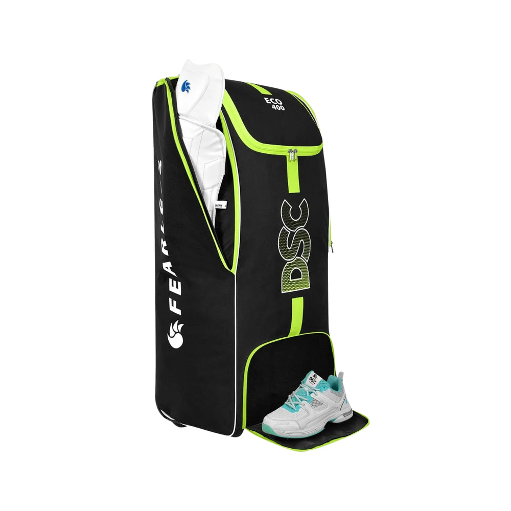 DSC Eco 400 Wheelie Cricket Kitbag | Spacious Cricket Gear Bag with Smooth Wheels & Durable Construction - Best Price online Prokicksports.com
