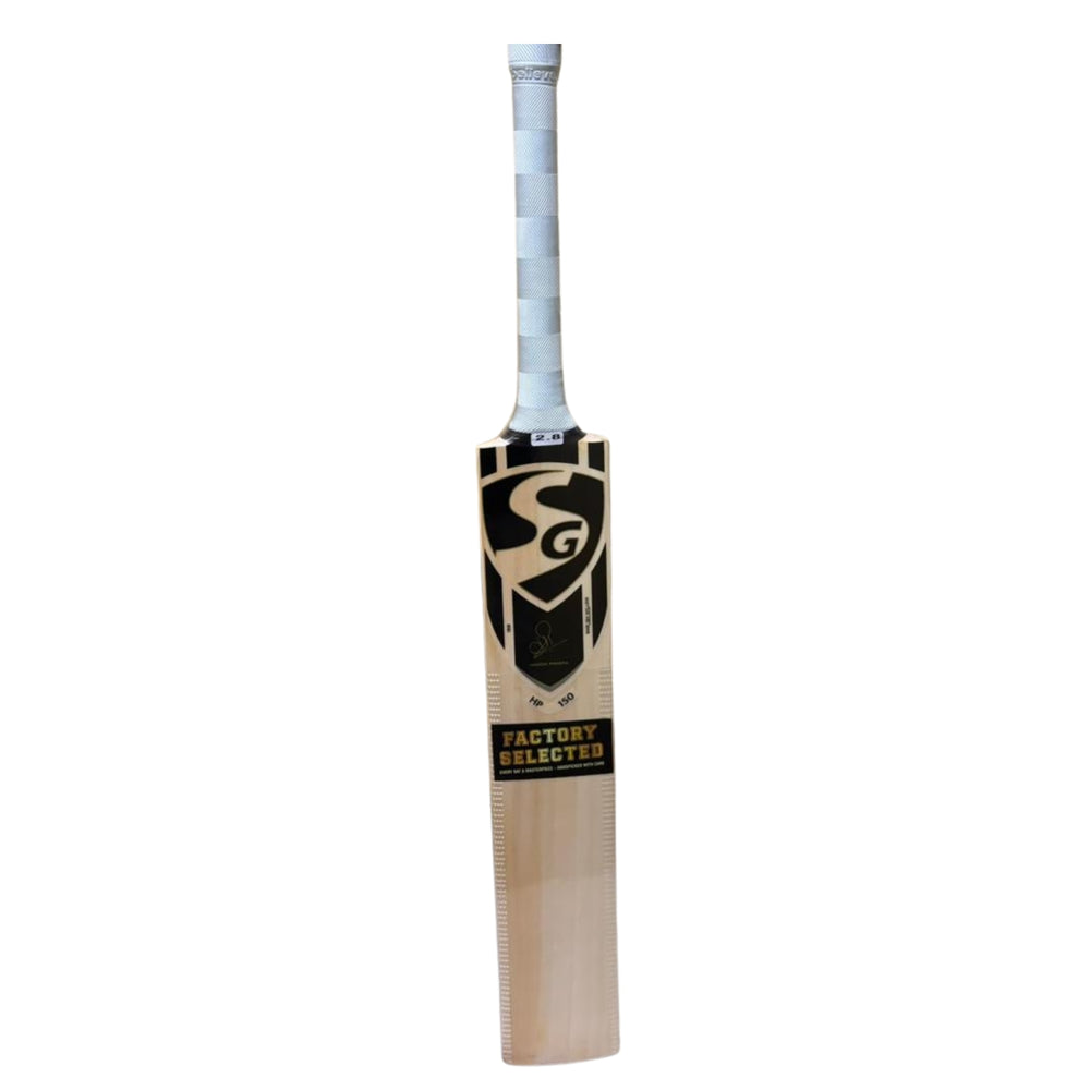 SG HP 150 English Willow Cricket Bat | Grade 3 Willow | Mid-Sweet Spot | Lightweight (1050-1150g) | Premium Grip - Best Price online Prokicksports.com
