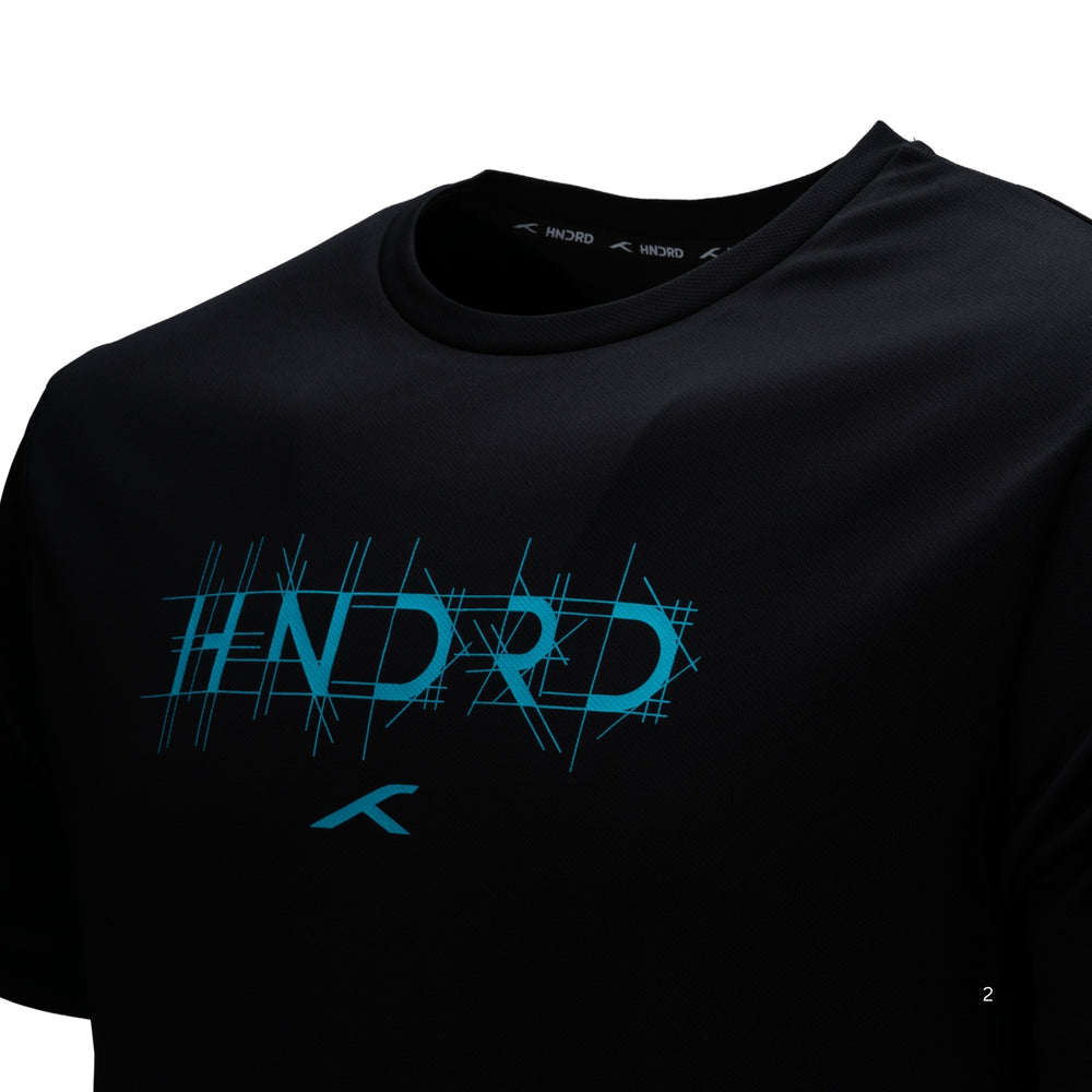 Hundred HBTS-5M333 Men’s Badminton T-Shirt | Quick Dry Round Neck Sports Tee for Training & Matches | Lightweight Performance Wear - Best Price online Prokicksports.com