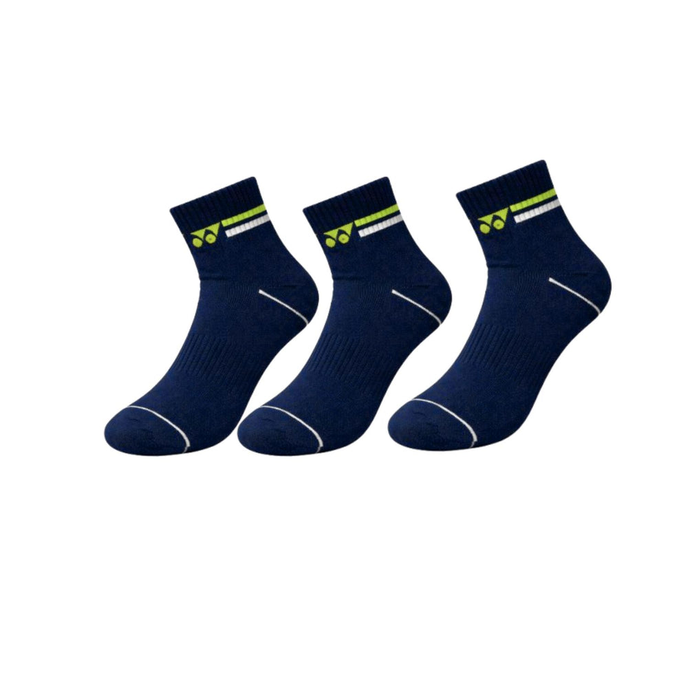 Yonex 2574T Men’s Socks – 3 Pair (3 in 1 Pack) | Breathable Cushioned Sports Socks for Daily Wear & Court Play - Best Price online Prokicksports.com