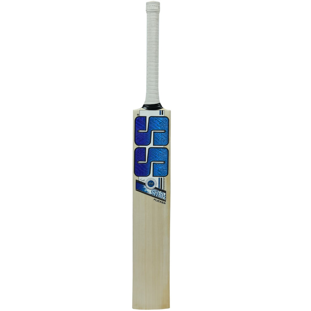 SS Sky Flicker English Willow Cricket Bat | Super Grade Willow with Thick Edges, Concave Profile & Sarawak Cane Handle for Junior Power Play - Best Price online Prokicksports.com