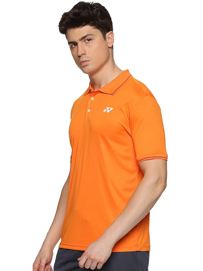 Yonex 2402 Easy22 Men’s Polo T-Shirt | Short Sleeve, Polo Collar, Solid Pattern, Standard Length, T-Back Cut, Pull-On Sports Wear for Badminton & Training