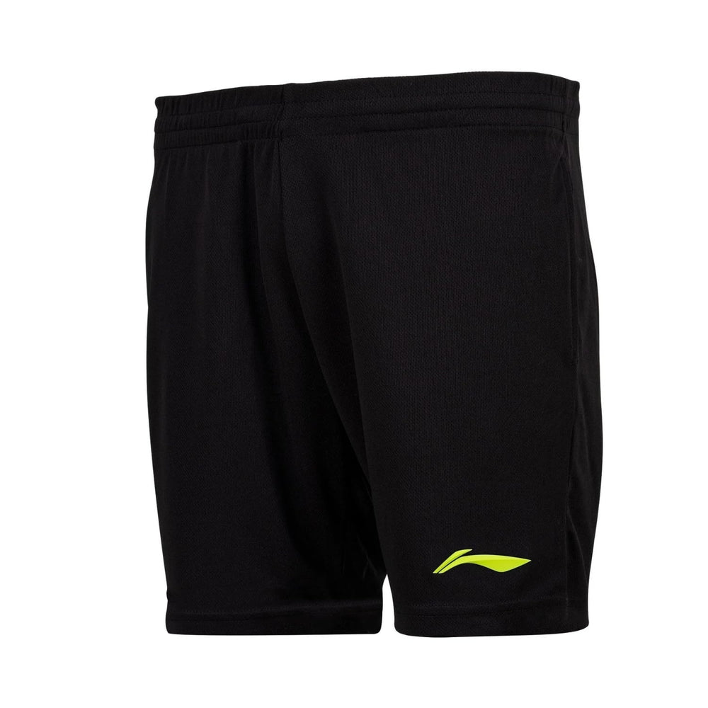 Li-Ning AKST725 Men’s Badminton Shorts – Turbo Dri Air Dry Tech, Lightweight Polyester, Quick Dry, Breathable, Black/Silver - Best Price online Prokicksports.com