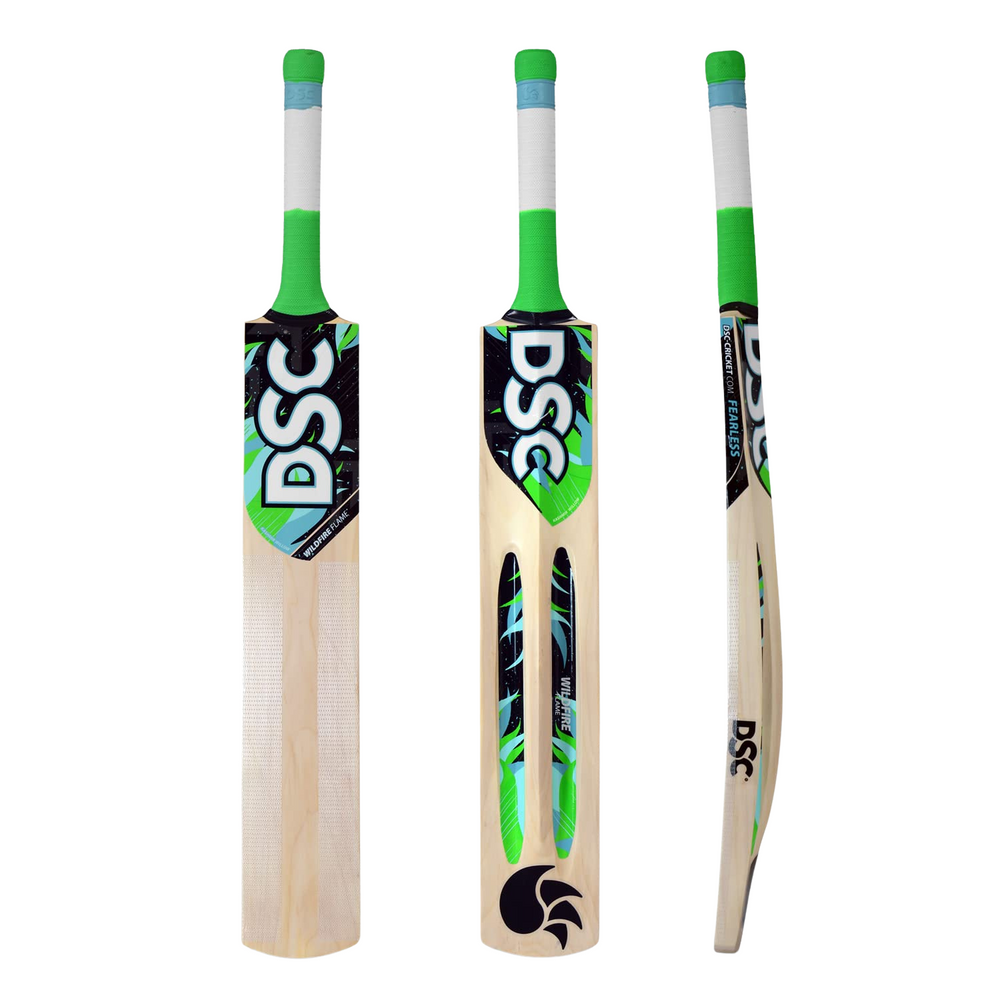 DSC Wildfire Flame Kashmir Willow Cricket Bat | Tennis Ball Cricket Bat | Lightweight & Durable - Best Price online Prokicksports.com