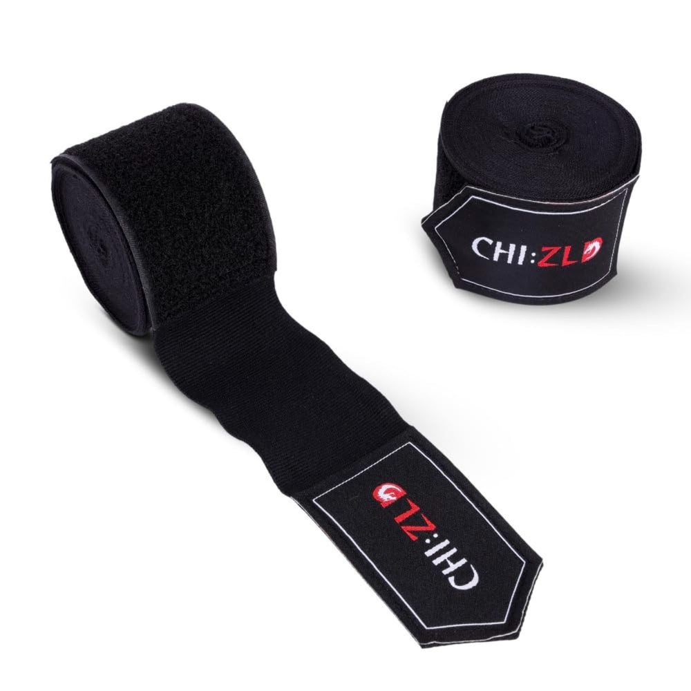 CHIZLD Impact Handwraps Poly-Cotton Blend | Breathable & Stretchable | Secure Velcro Closure | for Boxing, MMA, Kickboxing(4.5 M) - Best Price online Prokicksports.com