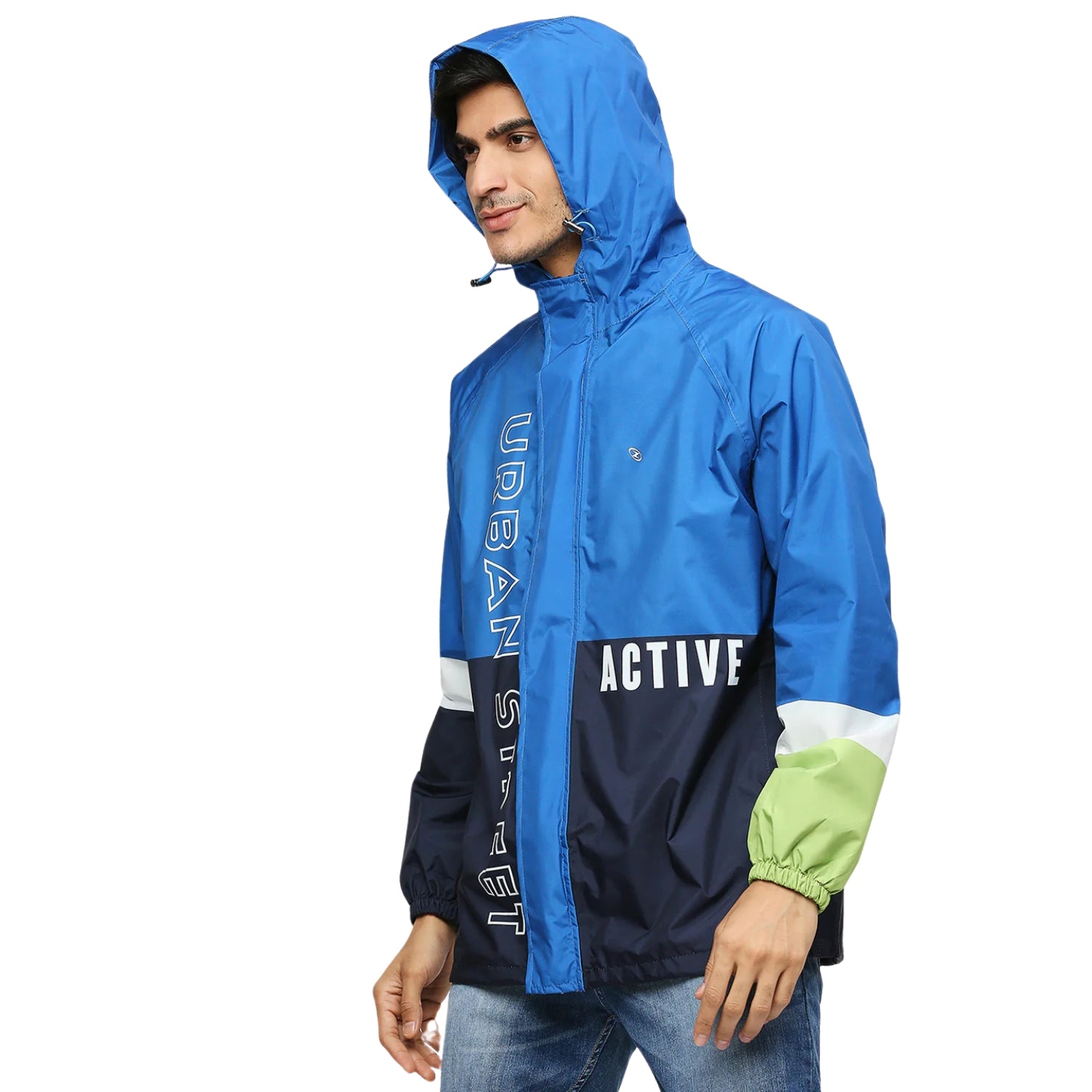 ZEEL MJ201 Men’s Waterproof Rain Jacket Fully Waterproof Polyester Jacket with PVC-Coated Lining & Adjustable Hood - Best Price online Prokicksports.com