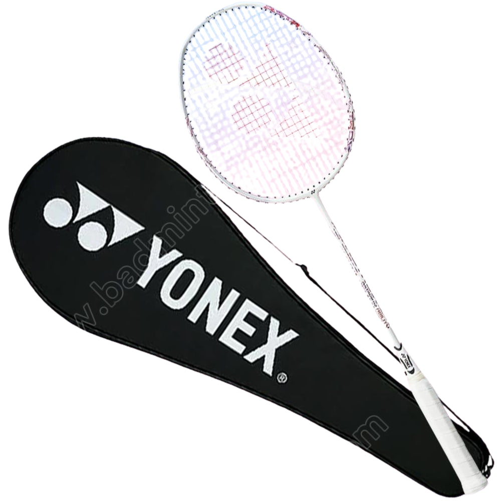 Yonex Astrox 02 Ability Strung Badminton Racquet – 4U4 (White/Pink) | Head-Heavy Power with Flexible Shaft & ISOMETRIC Frame - Best Price online Prokicksports.com