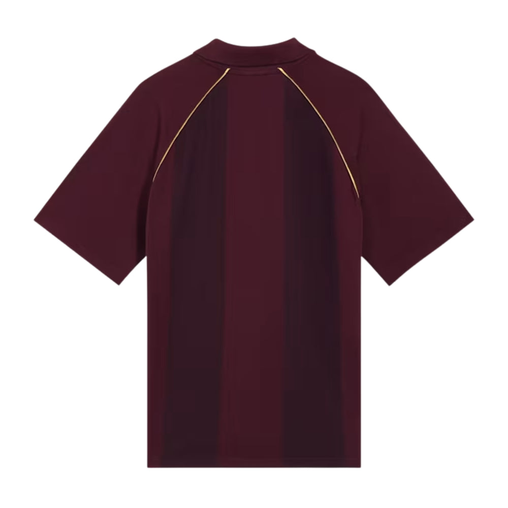 PUMA x RCB Striper Polo II Polo T-Shirt for Men | Classic Collar with Button Placket, Knitted Fabric & Official RCB Branding - Best Price online Prokicksports.com