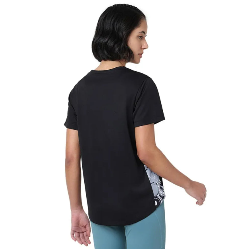 ASICS High Low AOP SS Top for Women | Round Neck Sports T-Shirt - Best Price online Prokicksports.com