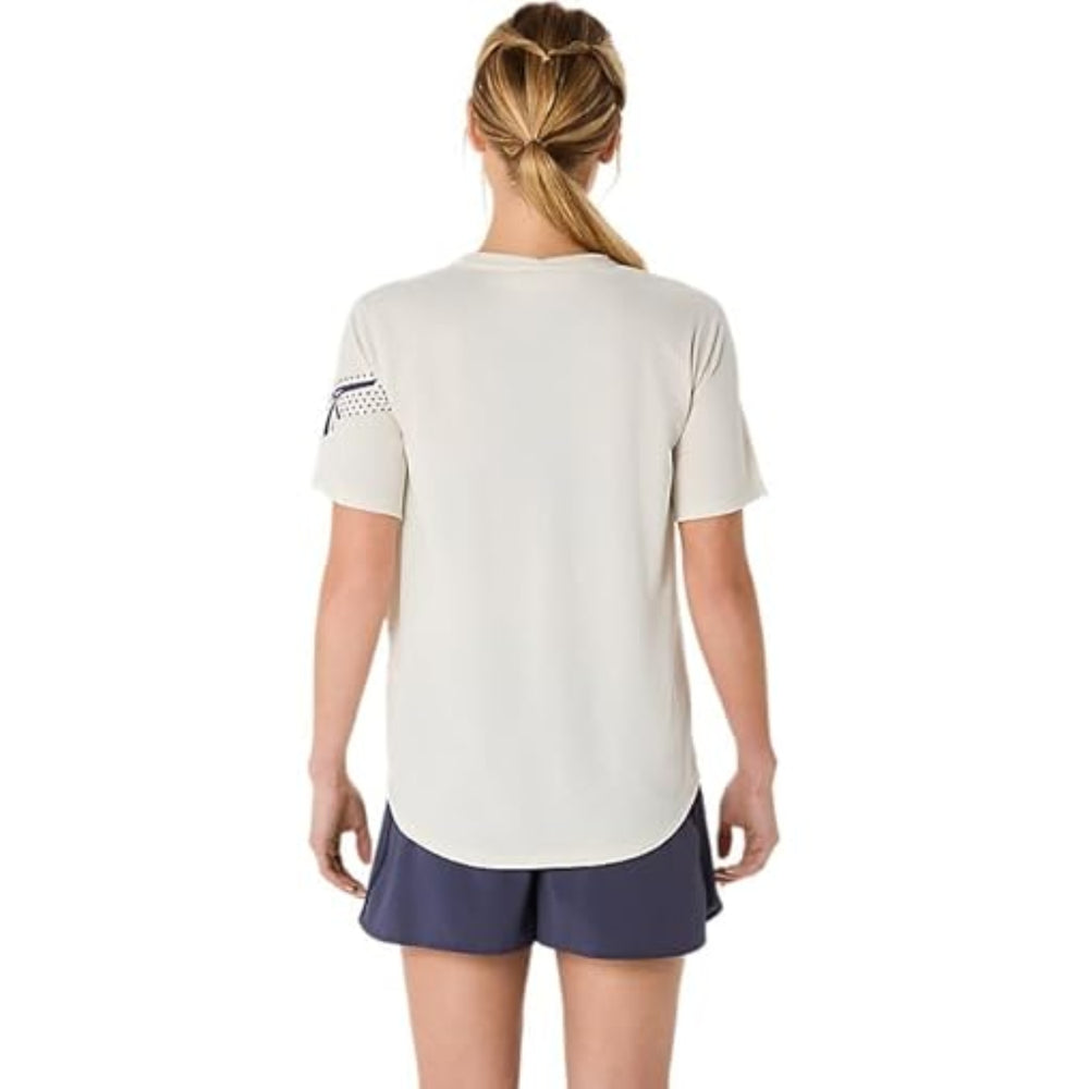 ASICS ICON SS TOP for Women | Lightweight Quick-Dry Polyester T-Shirt with Breathable Fabric & Reflective Details for Running and Training - Best Price online Prokicksports.com