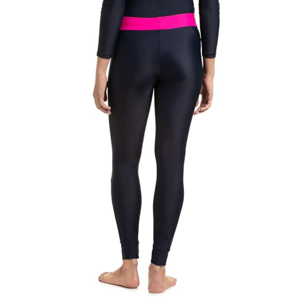 Speedo AF Active Legging, True Navy/Electric Pink | Stretchable Swim Leggings with Chlorine-Resistant Fabric & Comfortable Fit - Best Price online Prokicksports.com