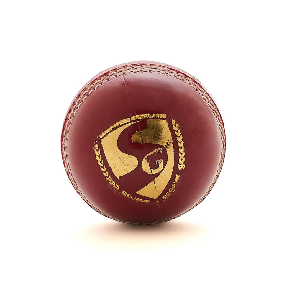 SG Super 50 Cricket Leather Ball, Red – Adult, Alum‑Tanned 2‑Piece 50‑Over Match Ball (Pack of 12) - Best Price online Prokicksports.com