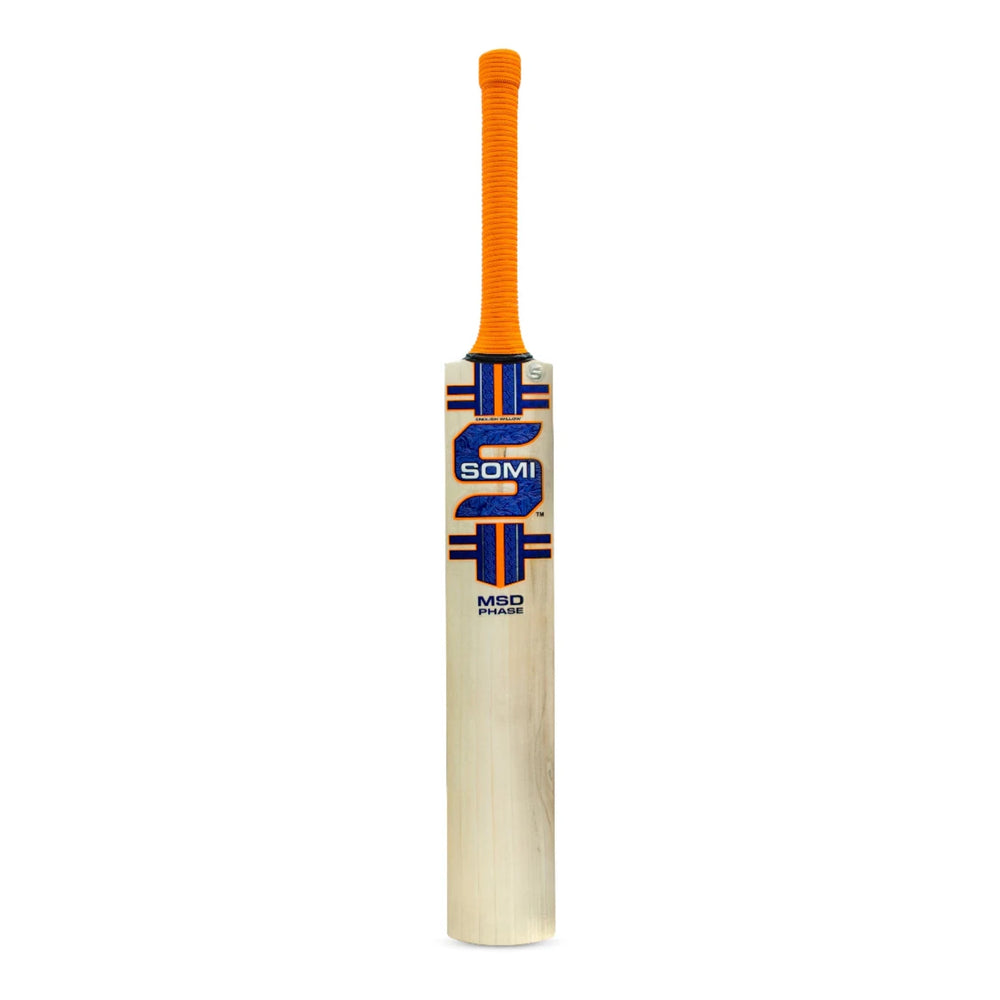 Somi MSD Phase English Willow Cricket Bat – SH | Grade B Willow with Thick Edges, Mid-Low Sweet Spot & Sarawak Cane Handle for Power & Control - Best Price online Prokicksports.com