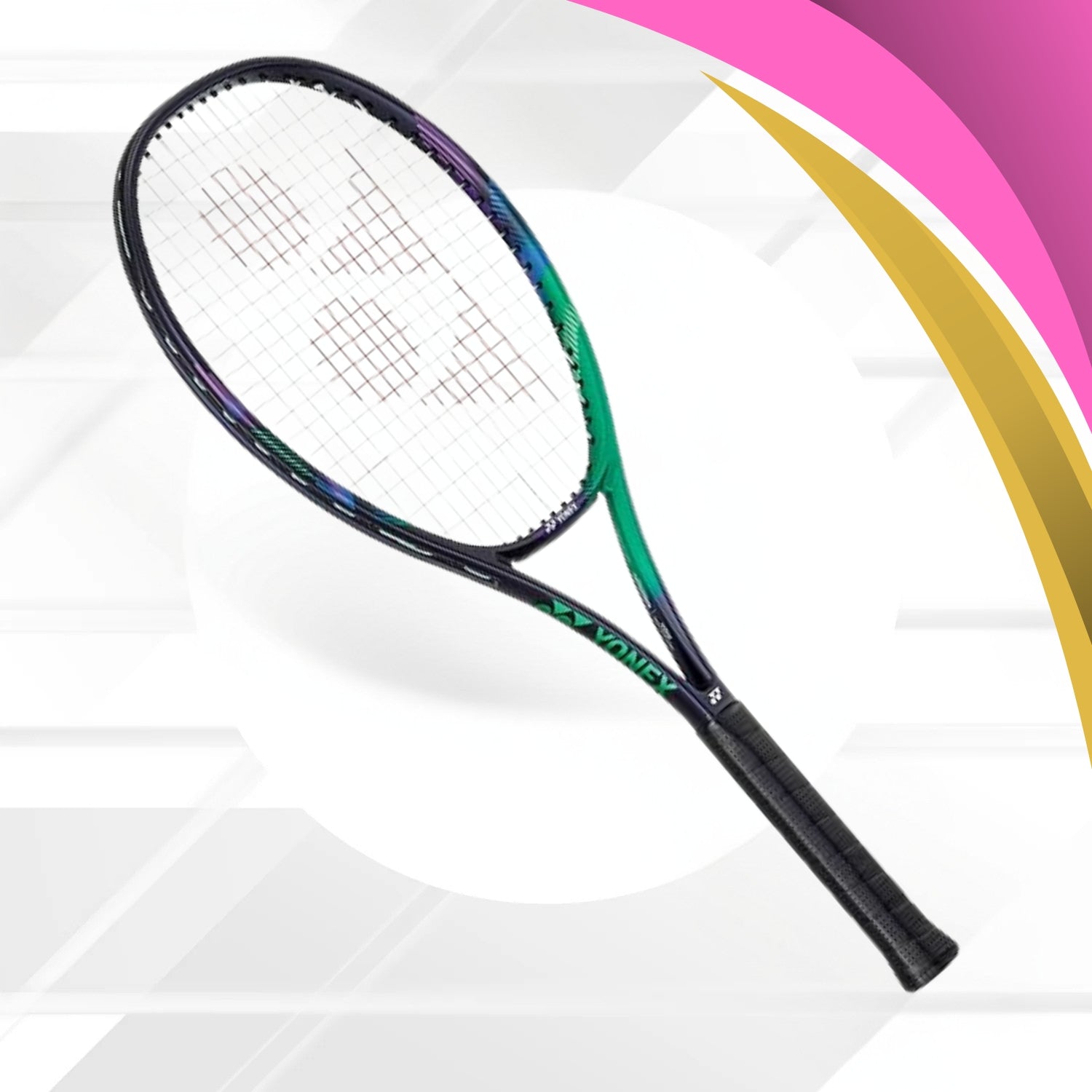 YONEX ヨネックス VCORE PRO 100 G3 Yonex VCore Pro 100 Tennis Racquet (300g) – Green Purple, G3